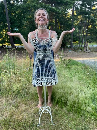 Mannequin in the yard